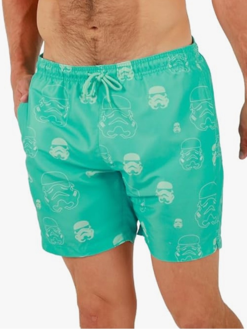 Star Wars Men's Teal Stormtrooper Board Shorts